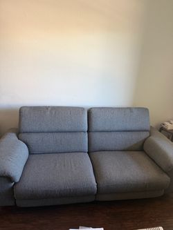 Gray Two-Seat Sofa