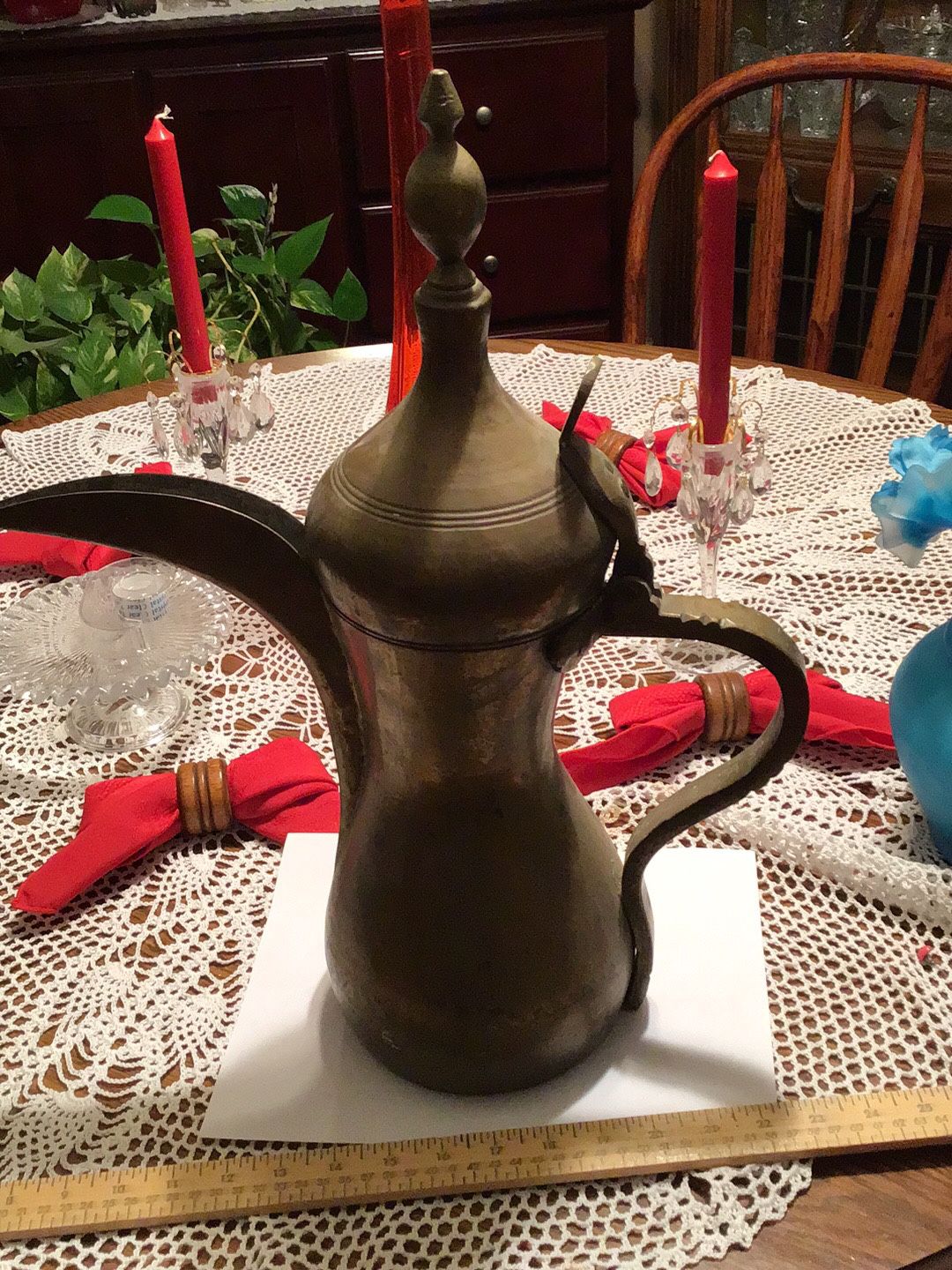An Antique Bedouin Ethnic Tribal Cofee/Tea Pot Arabian. A rare find .