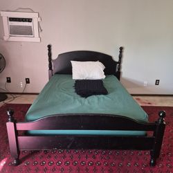 FULL SIZE BED FRAME (WITH MATTRESS IF NEEDED)