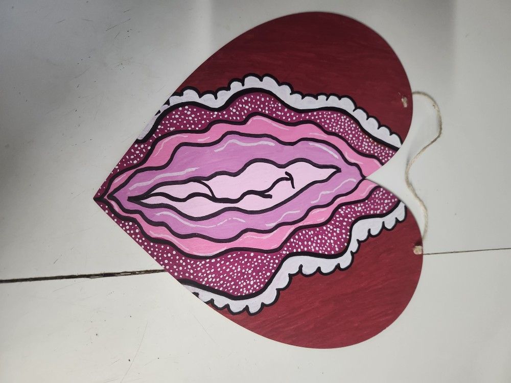 Unique Painted Heart
