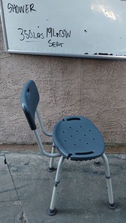 Shower Chair with Back 350 lb Capacity