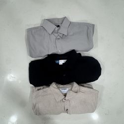 3 Long Sleeve Button ups