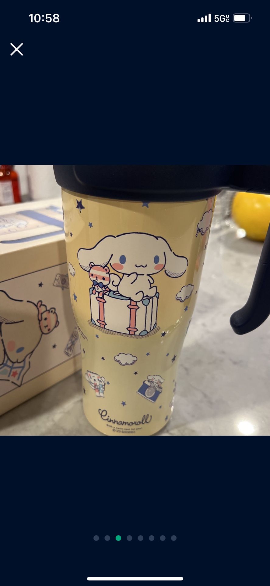 Brand New 1200ml Sanrio Kuromi Hangyodon Cinnamoroll Thermos Cup High Capacity Cute Cartoon Stainless Steel Water Cup Sippy Cup Portable