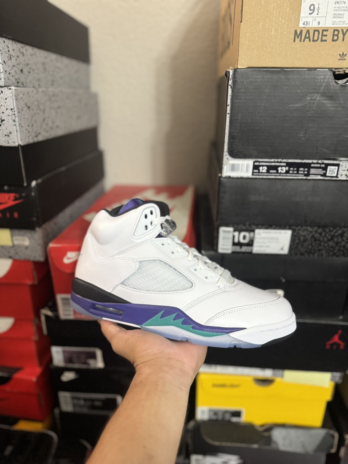 DS 2025 Jordan Grape 5s size 9.5