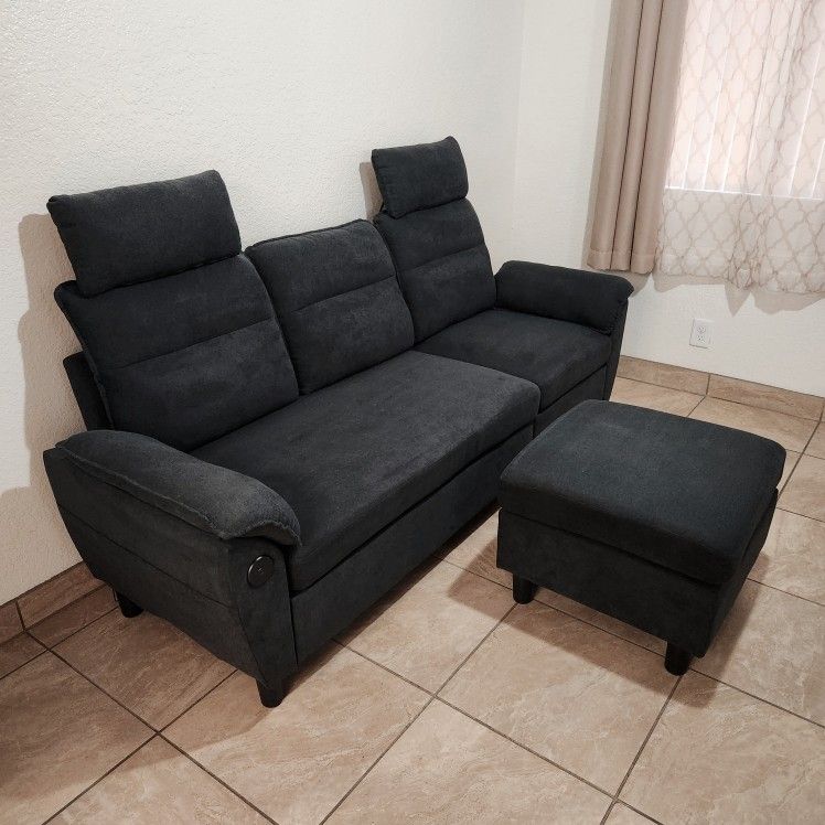 LINSY HOME Convertible Sectional Couch