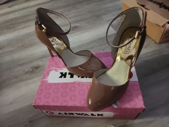 Michael Kors Patent Leather Ankle Strap Heels
