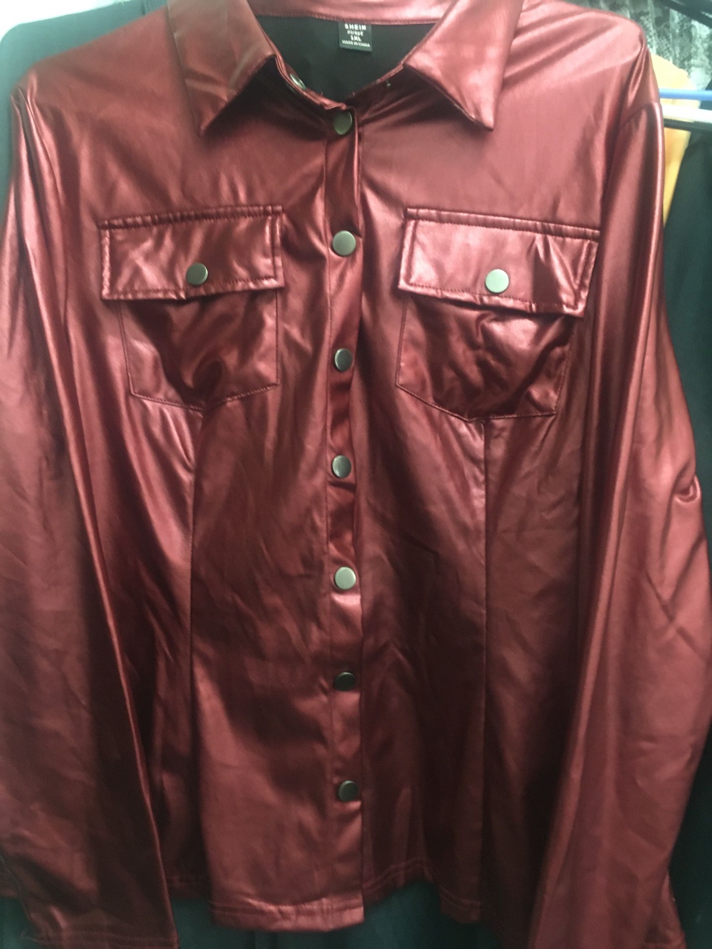 New Shirt Jacket. Runs Small. Size 1x?