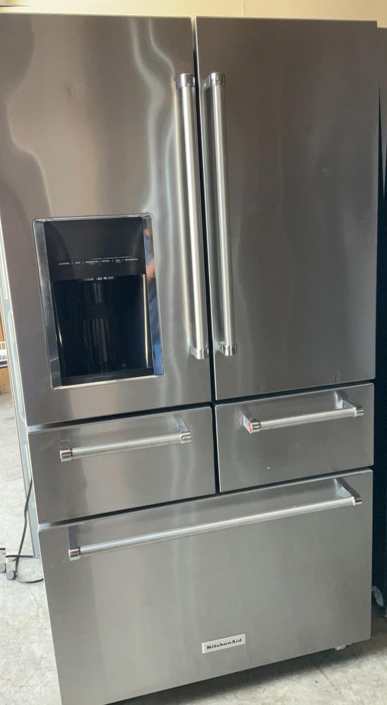 Kitchen Aid 4 Door Stainless Steel Fridge
