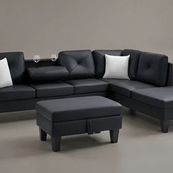Sectional Sofa With Ottoman 