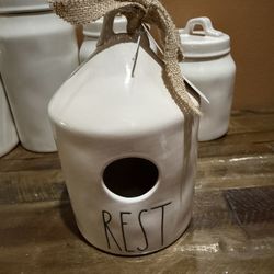 Rae Dunn Rest Birdhouse