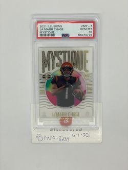 2021 Illusions Mystique Ja’Marr Chase PSA 10 Pop 2