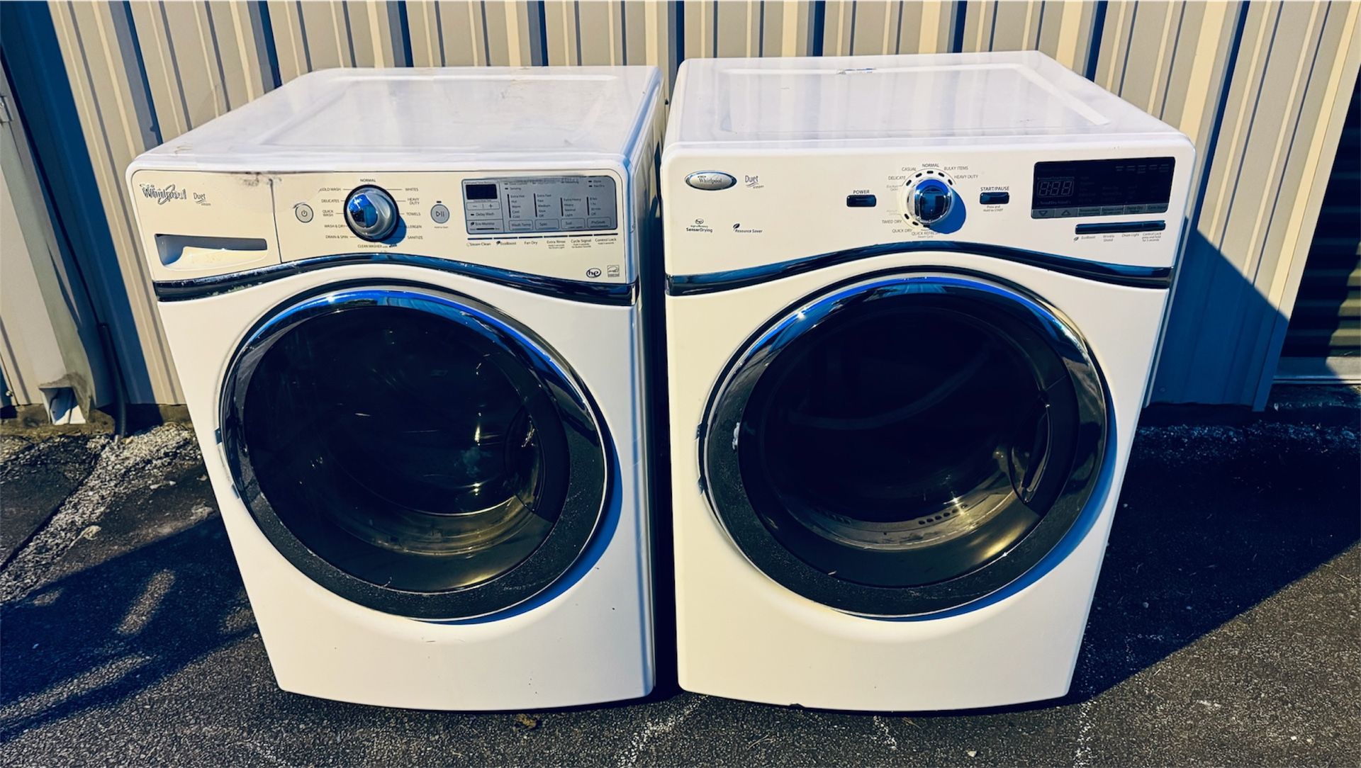 Whirlpool Front Load Washer Dryer Set w/Hoses + 30 Day Warranty (Delivery & Setup Available)