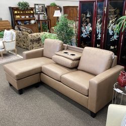 New Mocha Chofa W/ Drop Down Table, USB & USB-C