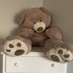 Giant Plush Light Brown Teddy Bear 