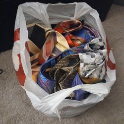 Bag Full Of Many Colored And Brand Ties 