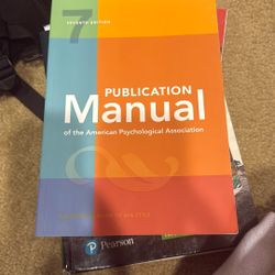 Publication Manual of the American Psychological Association