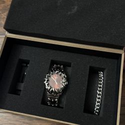 Alabaster Industries Watch Red Dial READ DESCRIPTION 