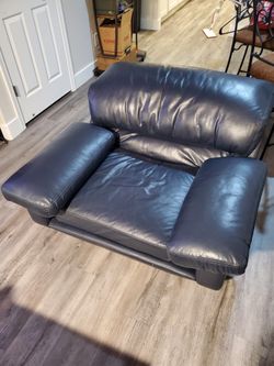 Leather Chair Blue