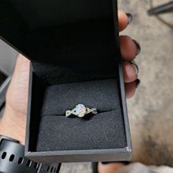 Birthstone Opal Ring