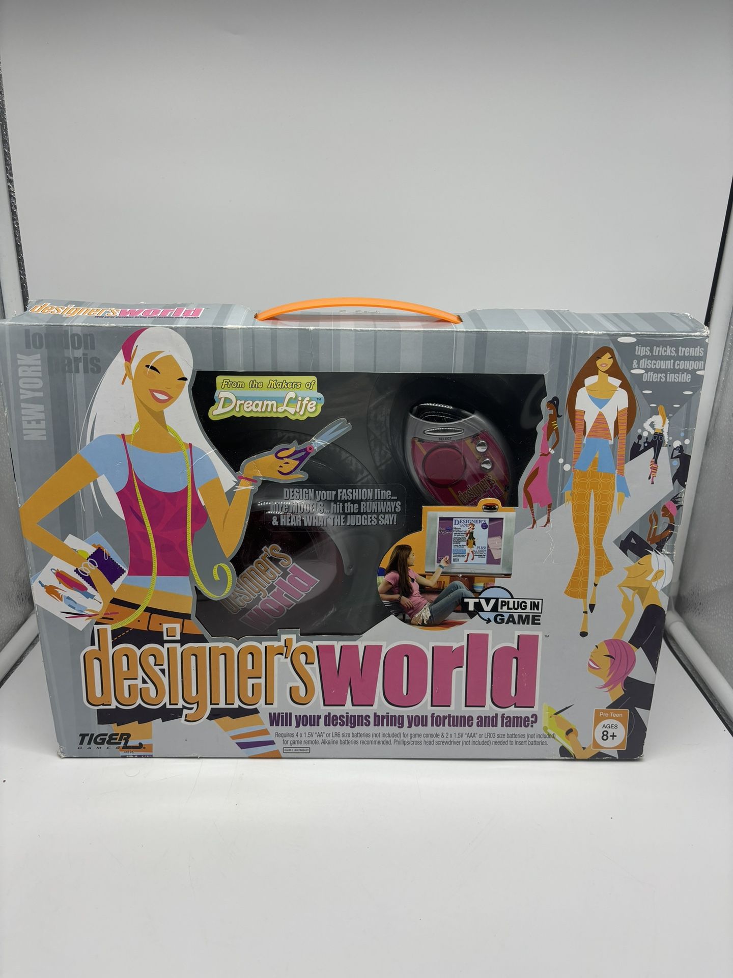 Designer’s World Fashion Plug And Play TV Game 2006 Tiger Open Box Game Sealed