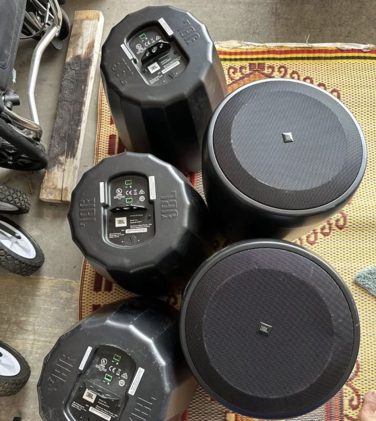 JBL 67P/T Speakers & JBL C60PS Subwoofer (Ceiling Mount) *refer to description* SET