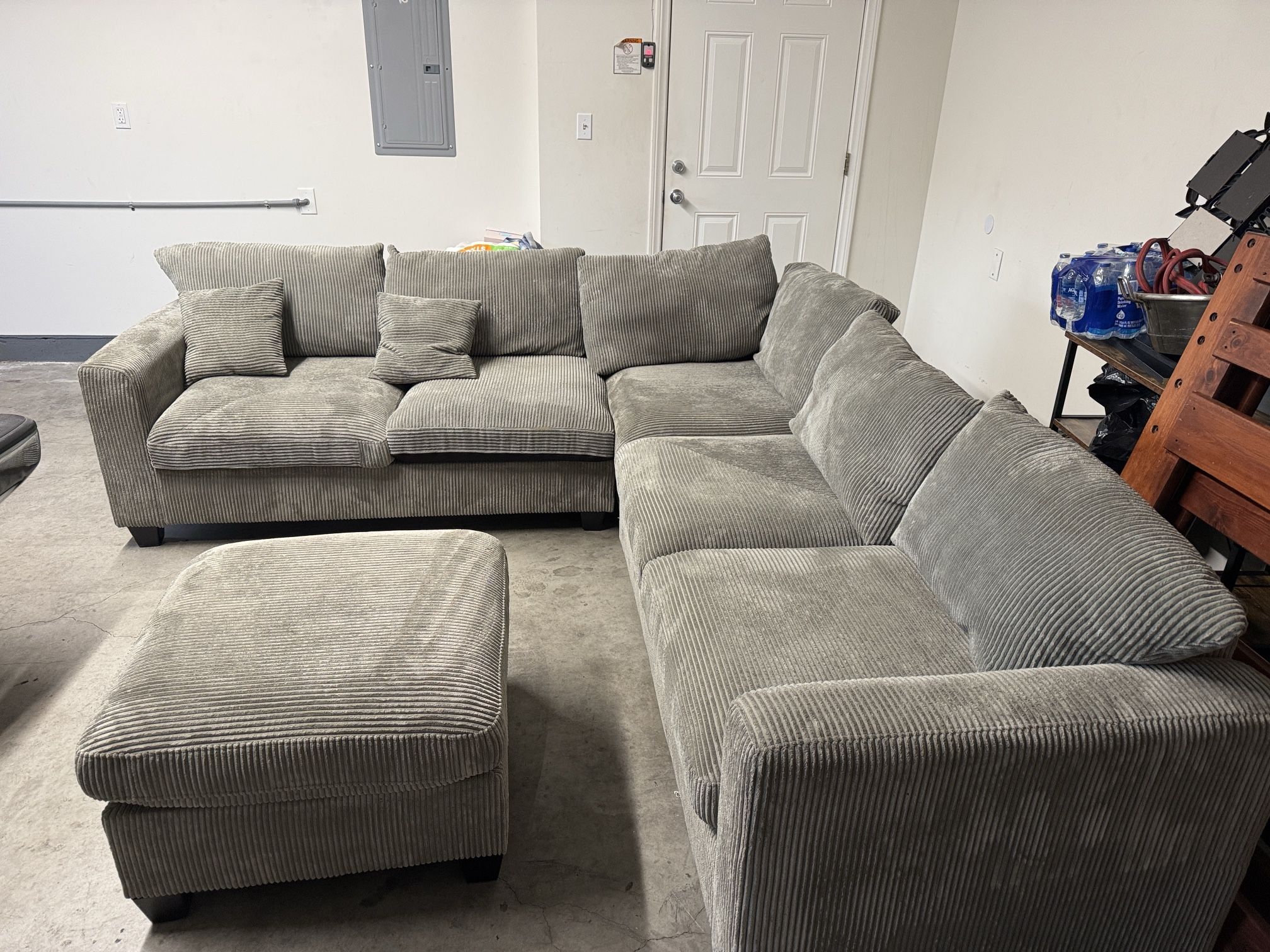 Gray L Shape Sofa