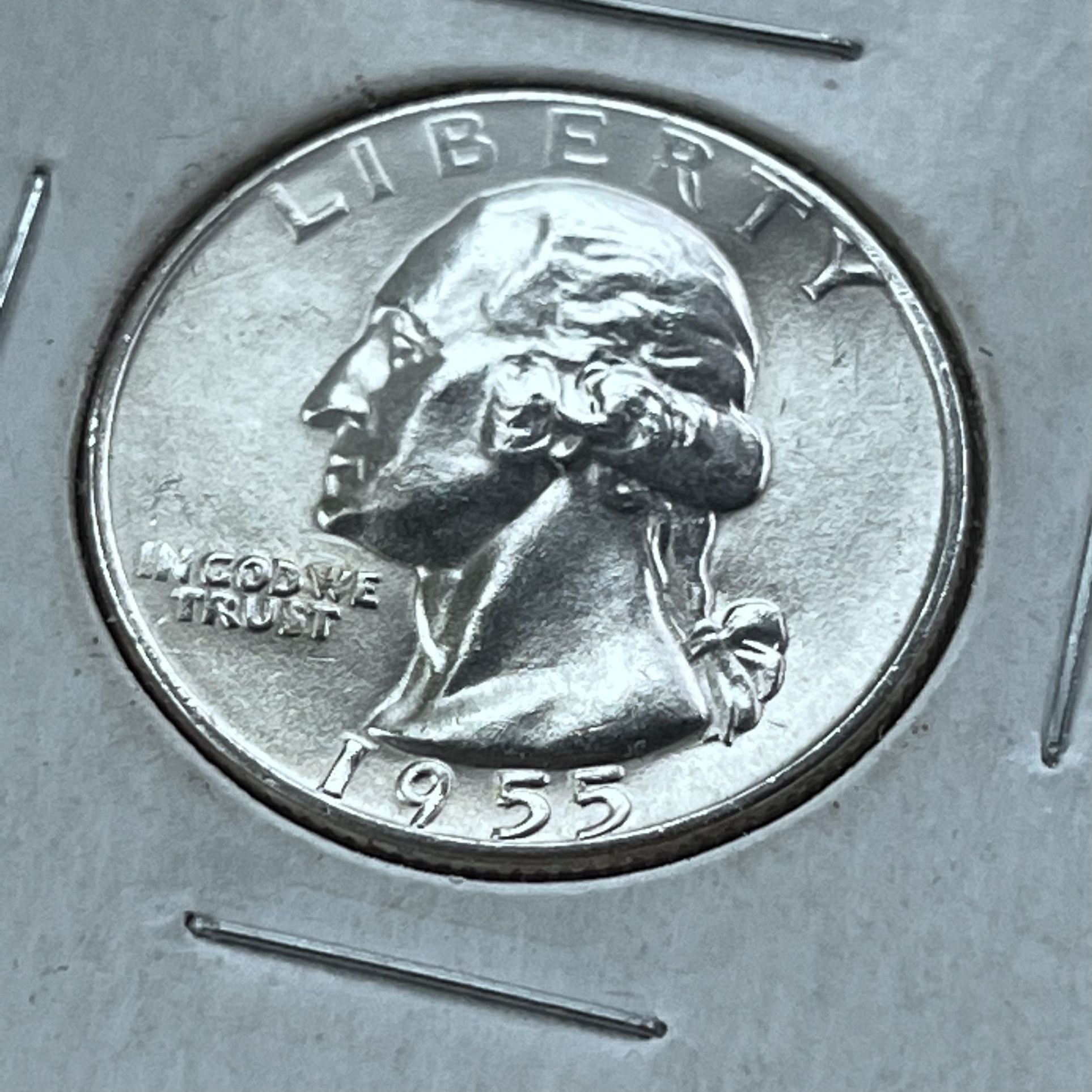 1955 Washington Silver Quarter From Philadelphia