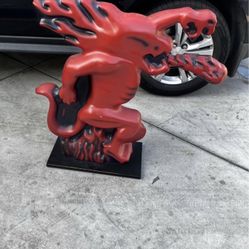 Fireball Whiskey Dragon Promo Bar Display Blow Mold Rare Mancave Bar Statue
