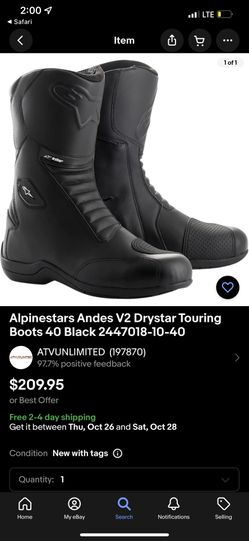 Alpinestars Boots Sz 12
