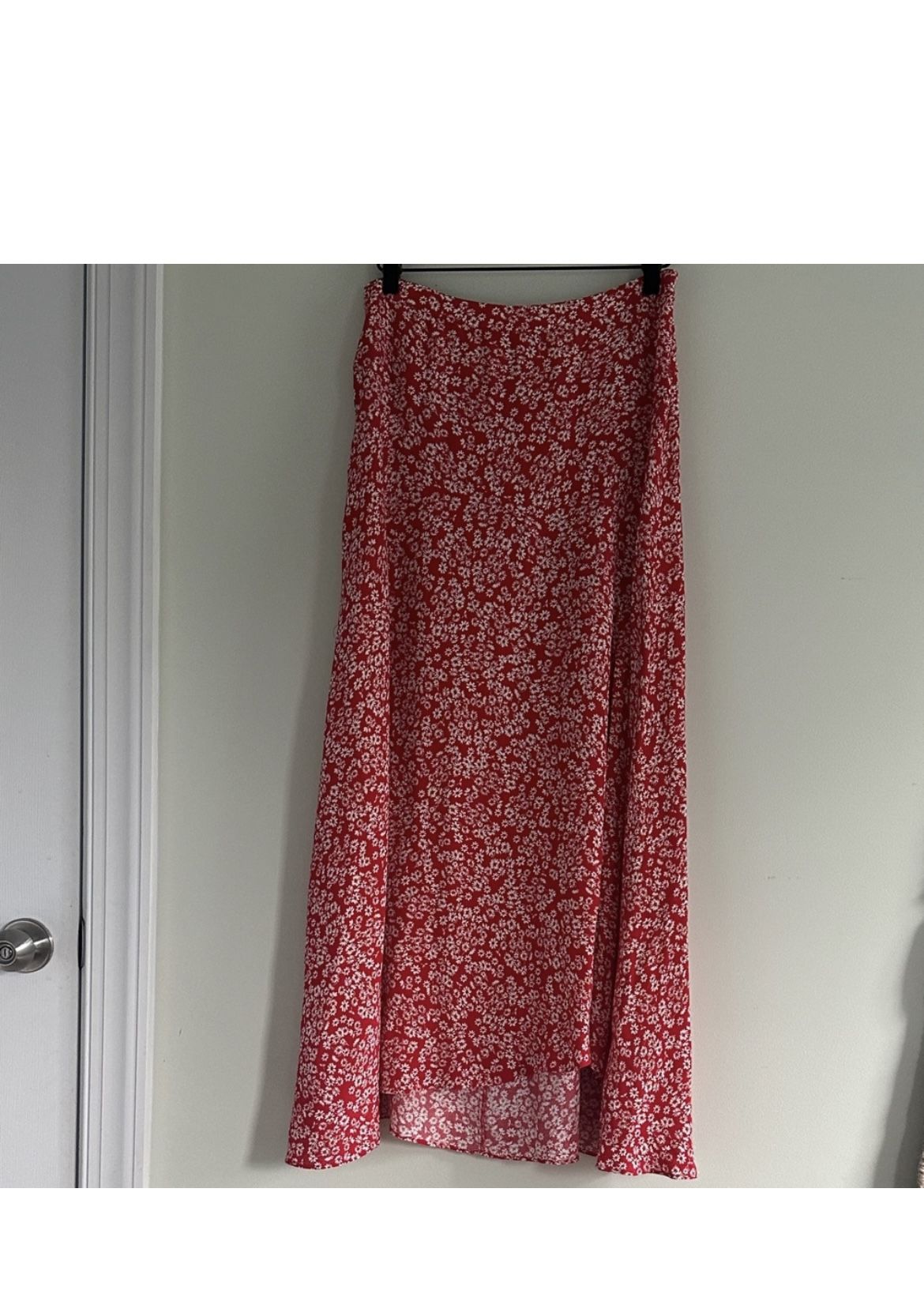 MADEWELL Midi Slip Skirt Women's Size 14 Floral NS142