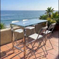 Bar height Glass Table FREE DELIVERY 