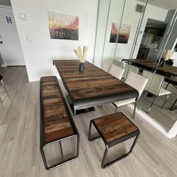 Original wooden table from a personal designer bought for 6000, sold for 1000."