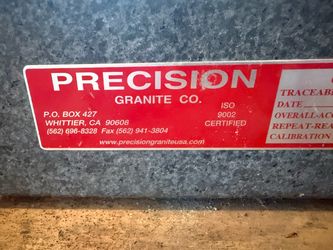 Precision Granite Co. Surface Plate