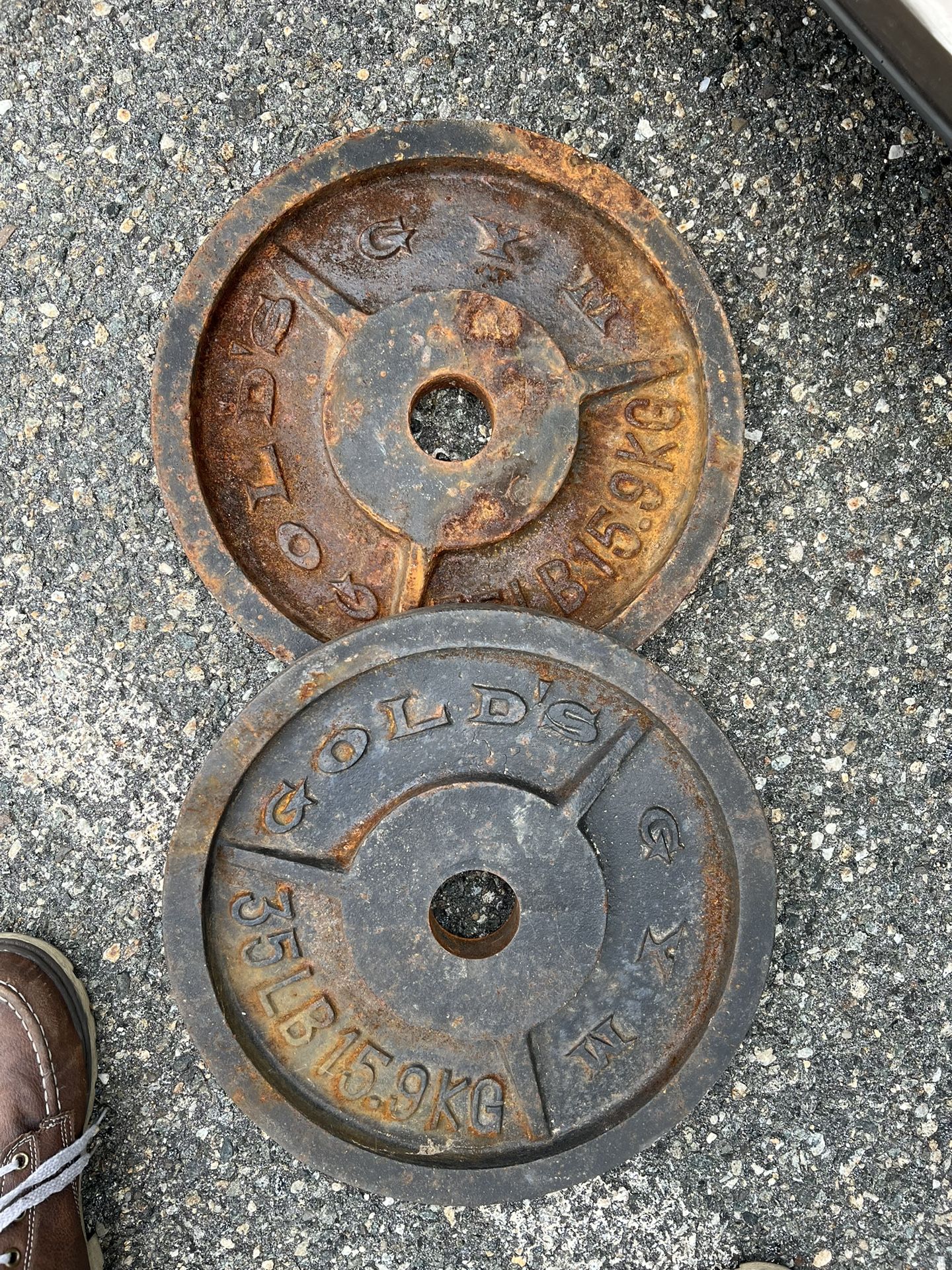 Golds Gym Weight Plates - 35lb Pair - $30