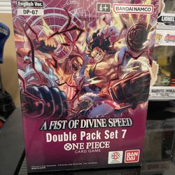 One Piece A Fist of Divine Speed DP07 box Display 8 Double Pack Set 7 Sealed