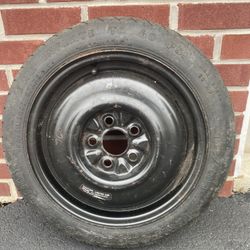 1987 Dodge Daytona Compact Spare Tire & Wheel With Gray Cover