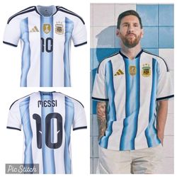 Argentina Messi World Cup Jersey S M L XL XXL