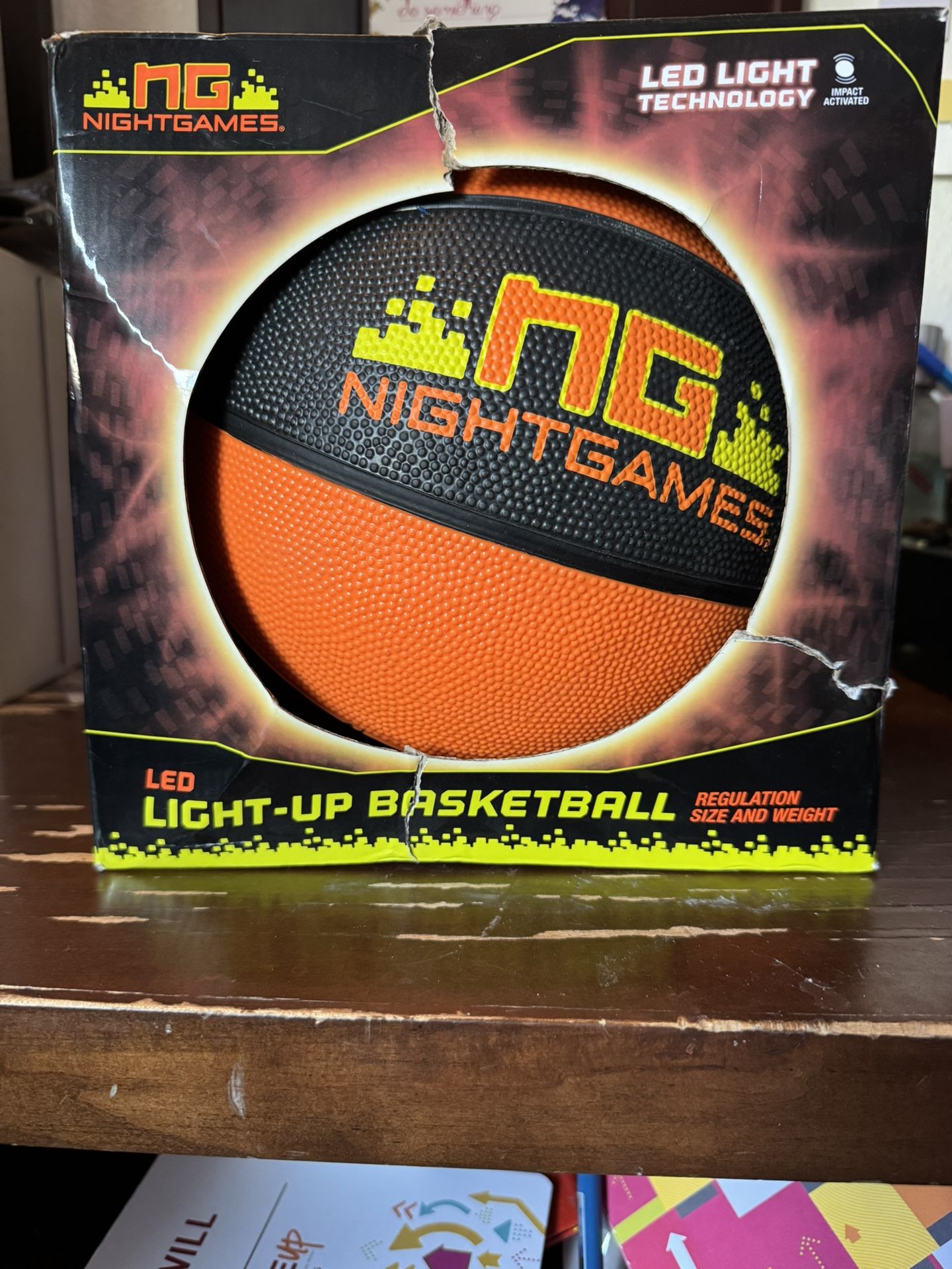 Light Up Glow In The Dark Basketball