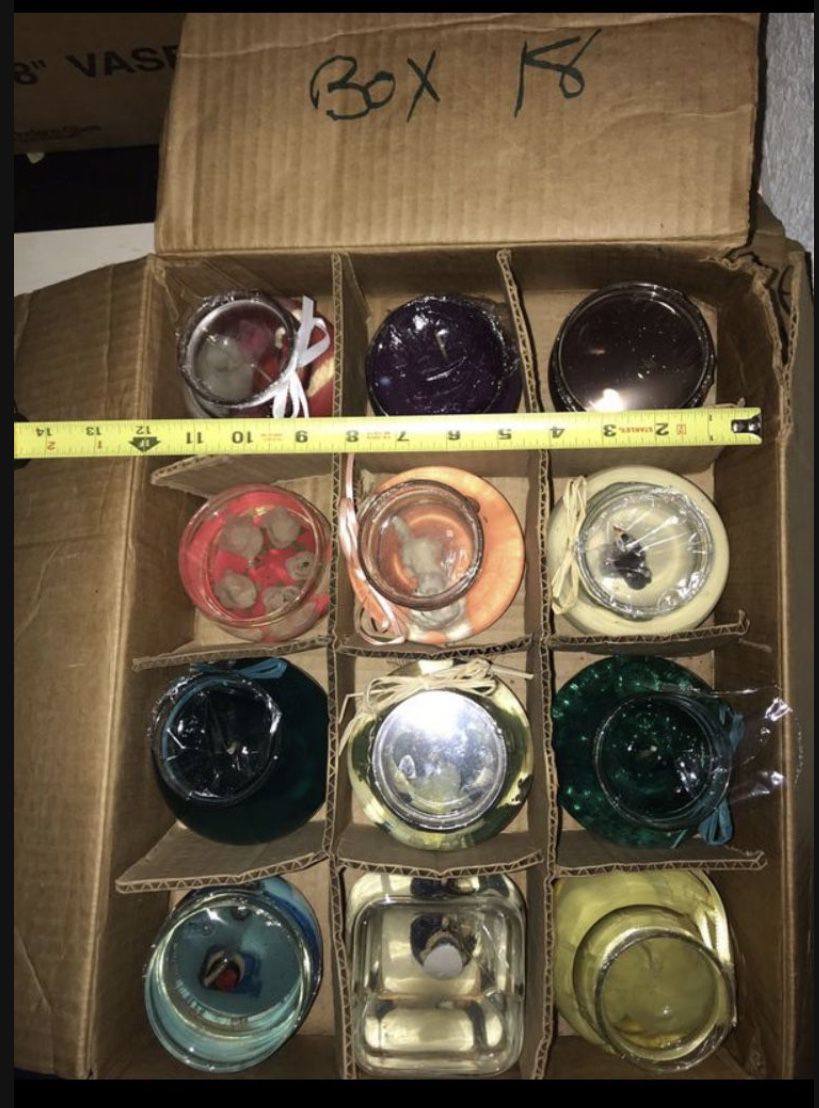 Set of gel candles $25 takes all of box #18