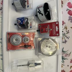 Lenox and Craftsman Hole Saws (11 sizes) Snap back and arbor