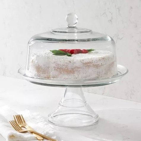 Glass Cake Holder with Dome Lid – Only $10 (Retail $30!)