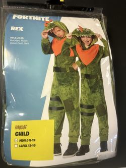 Fortnite Rex Costume Child Size MD/LG 8-12