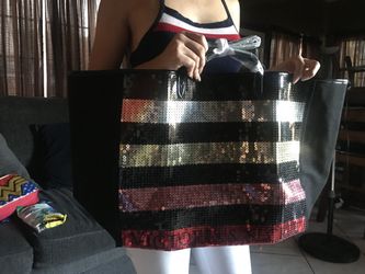 Vs sequined tote