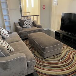 Sofa and loveseat