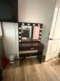 Vanity with lights