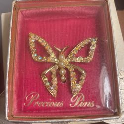 Vintage Precious pins In original box