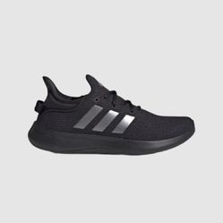 NEW Adidas Women’s CloudFoam Sneaker Black Black Silver 8.5/9