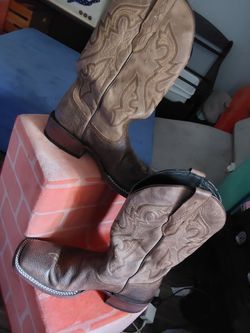 Leather Cowboy Western Boots