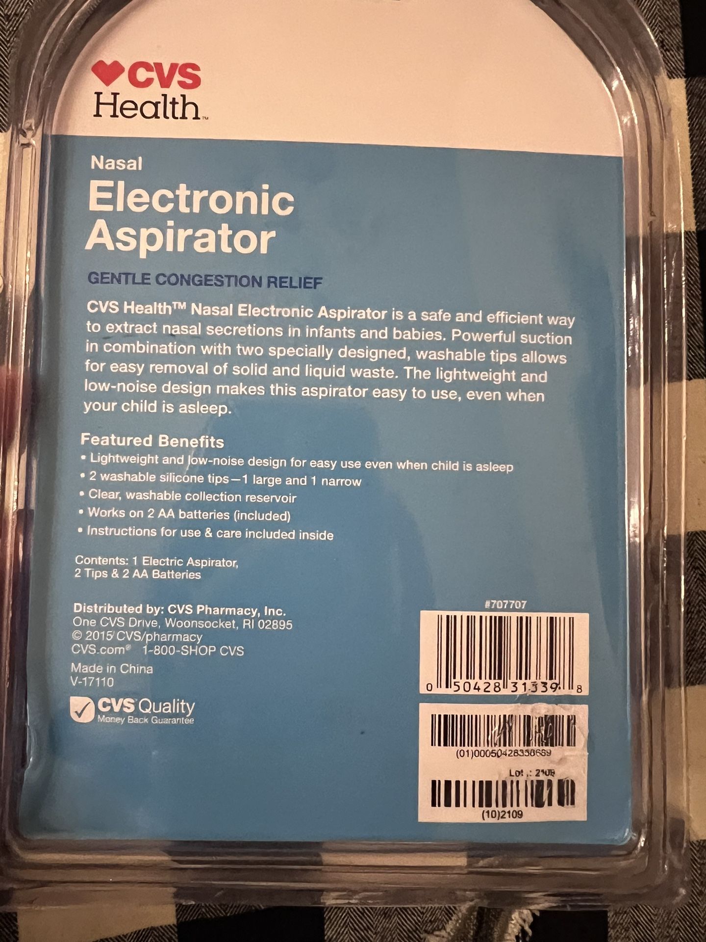 Nasal Electronic Aspirator By CVS Health . New Sealed for Sale in