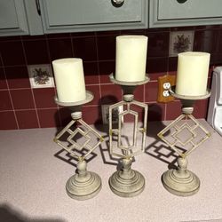 Candelabras (3 In Total) 